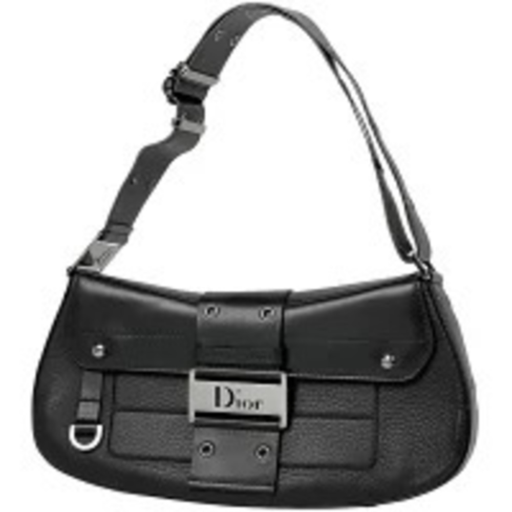 Christian Dior shoulder bag street Hobo leather black